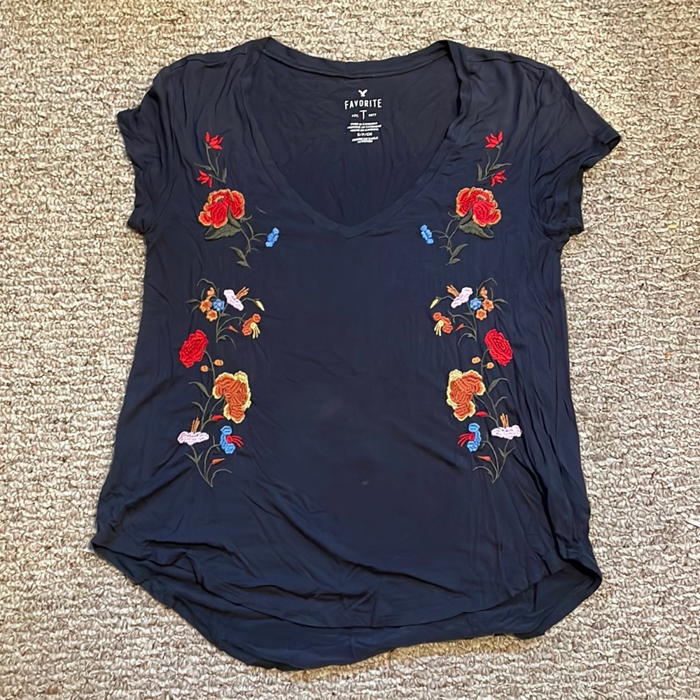 American Eagle Floral Shirt